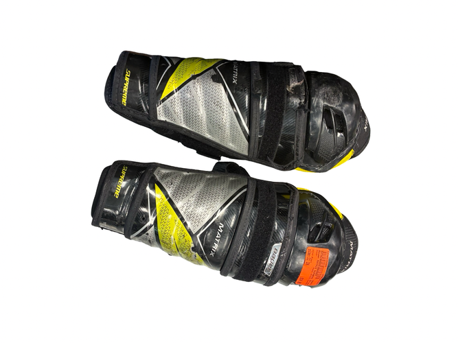 Used Bauer MATRIX SUPREME Junior Shin Guards Black 11" 11682-S000135006