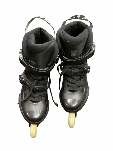 Used Powerslide NEXT Senior Roller Quad Skates Black Senior 9.5 11613-S000185346