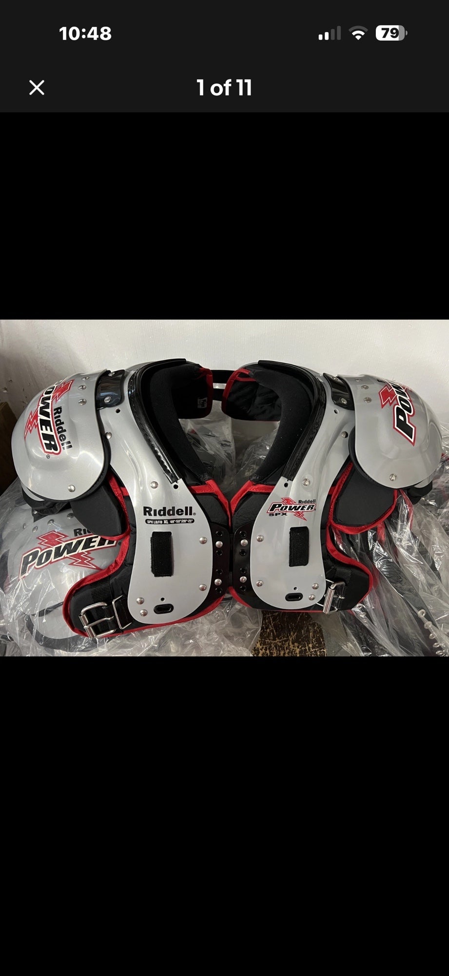 New XL Adult Riddell Power SPX Shoulder Pads RB/DB | SidelineSwap