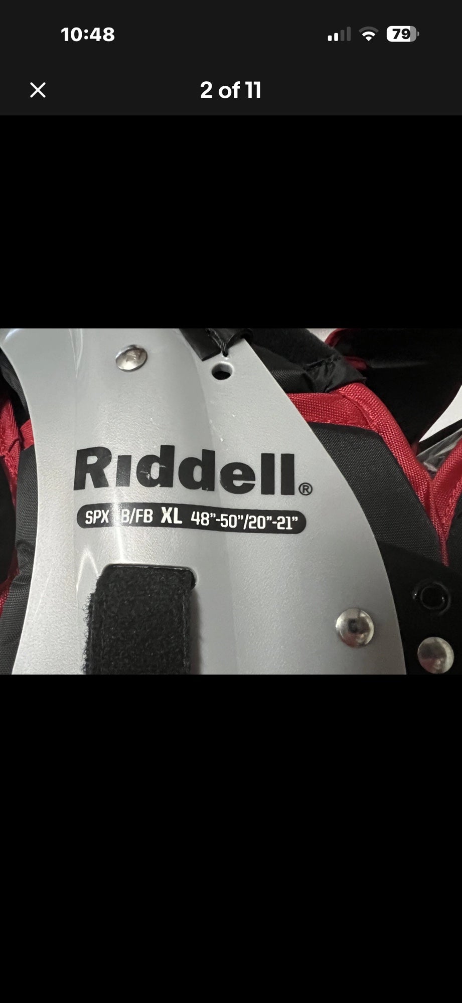 New XL Adult Riddell Power SPX Shoulder Pads RB/DB | SidelineSwap