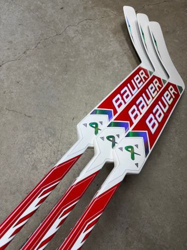 3 PACK 25” Paddle Senior Bauer Supreme Shadow Pro Stock Goalie Stick (New) Pro Stock
