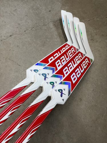 4 PACK 25” Paddle Senior Bauer Supreme Shadow Pro Stock Goalie Stick (New) Pro Stock