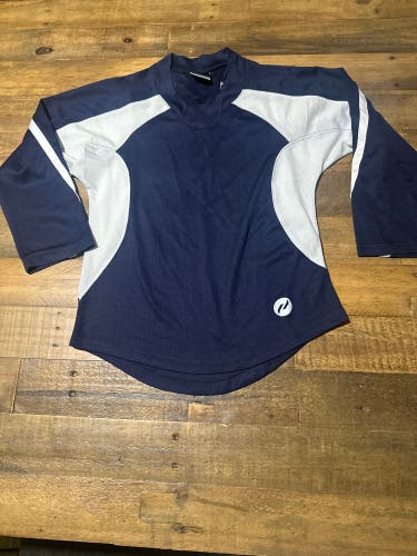 Pure Hockey - Navy Blue / White  Youth Size Small Kids Unisex  Hockey Jersey (Gently Used)