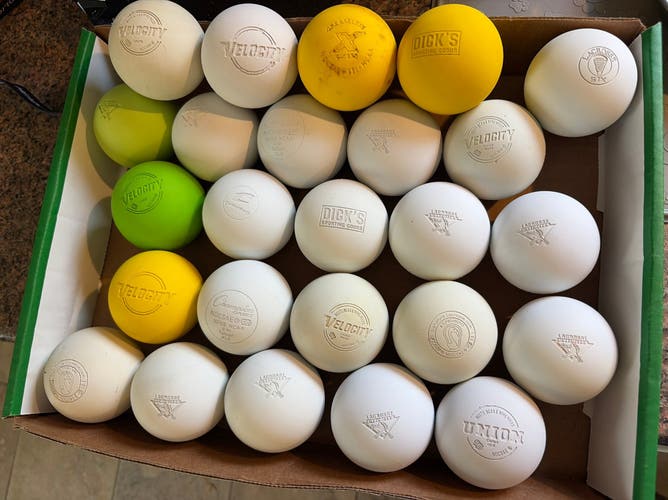 25 New and Lightly used Lacrosse Balls
