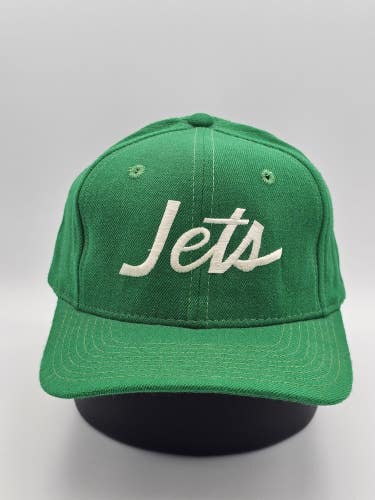 Vintage New York Jets Sports Specialties Single Line Script Snapback Hat Cap