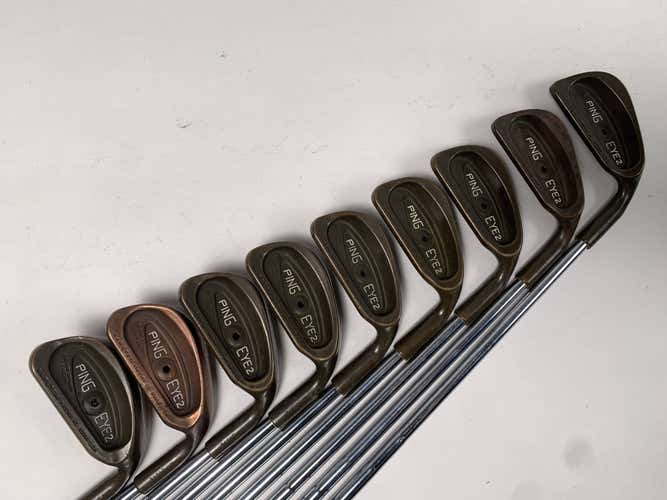 Ping Eye 2 Beryllium Copper Iron Set 2-PW Black Dot ZZ Lite Stiff Steel Mens RH