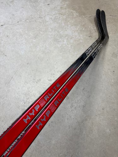 2 PACK 87 Flex P28 Senior Bauer Vapor Hyperlite2 Right Hand Hockey Stick (New) Pro Stock