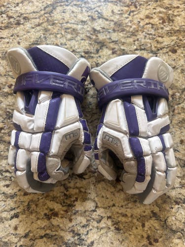 Maverik M6 Lacrosse Gloves (Used) purple