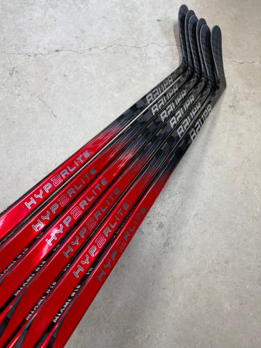 6 PACK 87 Flex P28 Senior Bauer Vapor Hyperlite2 Left Hand Hockey Stick (New) Pro Stock
