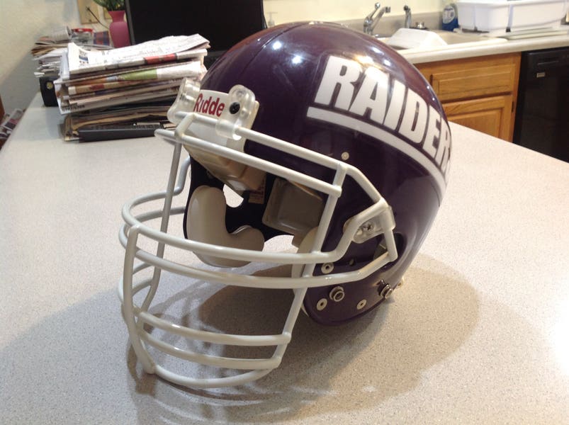 1980s football helmet Rare Chicago Bears Draft Day Riddell Phone Helmet Restoration Center AIR FORCE FALCONS 1980-1983 Riddell