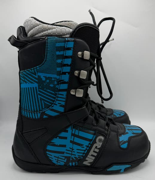 Men's Size 12 Nitro Anthem Snowboard Boots Black/Blue