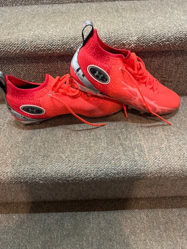 Bright Red Men's Size M 11.5 (W 12.5) Adult Under Armour (Used)