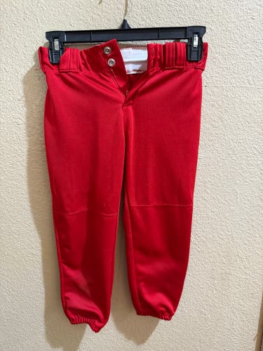 Red Kid's Large Youth Alleson Game Pants (Used)
