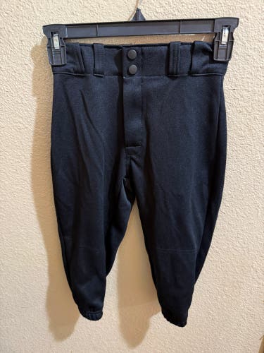 Black Unisex Small Youth Easton Game Pants (Used)
