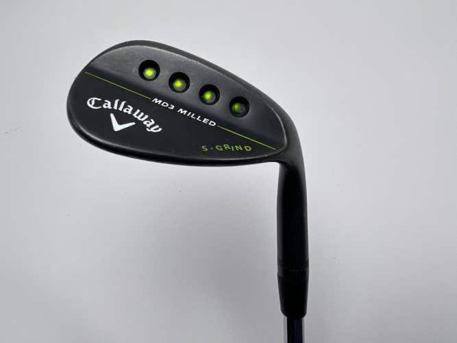 Callaway MD3 Milled Black S-Grind Lob Wedge LW 58* 9 S-Grind DG S200 Stiff RH