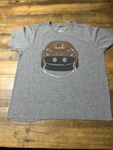 hershey bear hickey Gray Shirt - youth size large (Used)