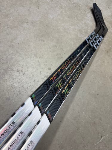 3 PACK 75 Flex P90TM Senior CCM JetSpeed FT6 Pro Left Hand Hockey Stick Pro Stock (New)