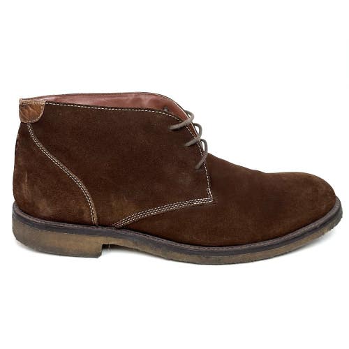 Johnston Murphy Men's Size 11.5 Sheepskin 1874 Suede Chukka Boots Crepe Sole