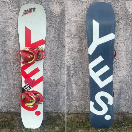 142cm Yes Snowboard With Union Bindings (Used)