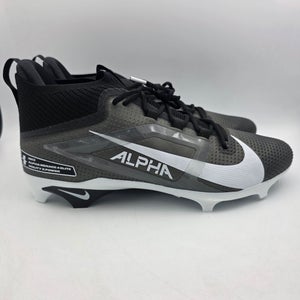 Nike Alpha Menace 4 Elite Football Cleats Mens Sz 15 Wide Black White IB2516-001