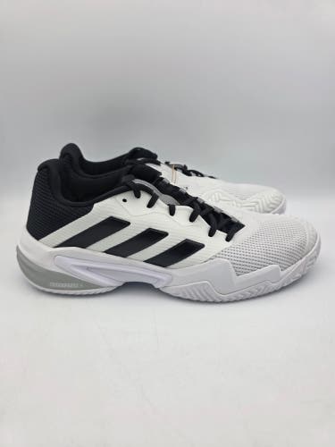 Adidas Barricade 13 White Black Tennis Shoes IF0465 Men’s Size 11.5