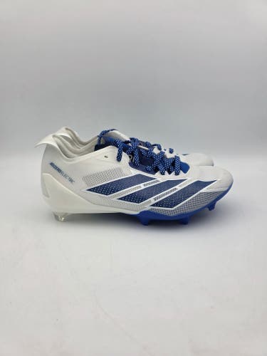 Adidas Adizero Electric Football Cleats White Royal Blue IE6292 Men’s Size 5.5