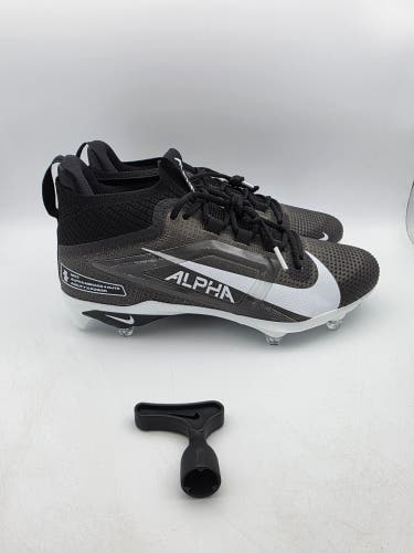 Nike Alpha Menace Elite 4 Detachable Football Cleats Mens Sz 10.5 IH1229-001
