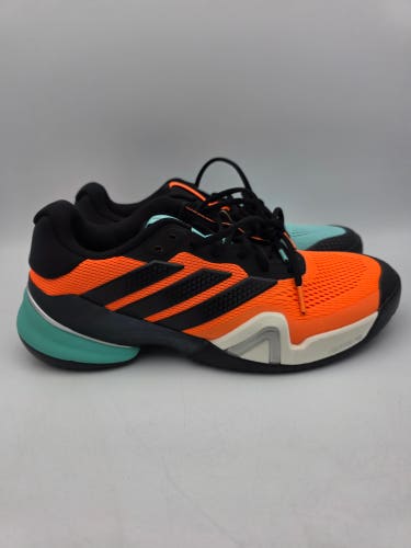 Adidas Barricade 14 Tennis Pickleball Shoes Blue Orange JR1742 Size 10 NEW