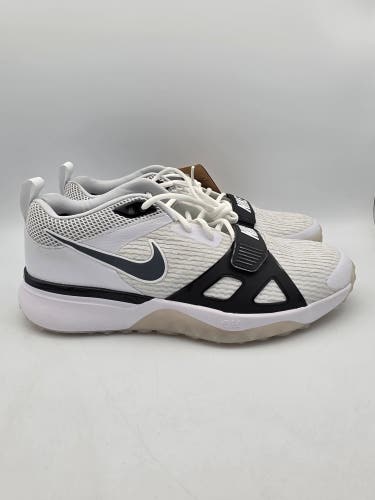 Nike Air Zoom Diamond Elite Turf Baseball Shoes White Men’s Sz 12 FN4250-100