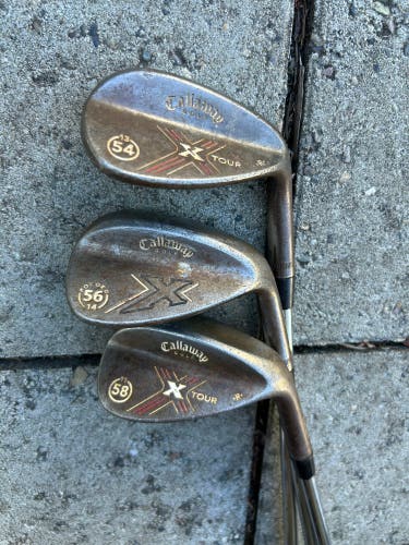 Callaway Raw X tour Wedge Set 54 56 58 degree