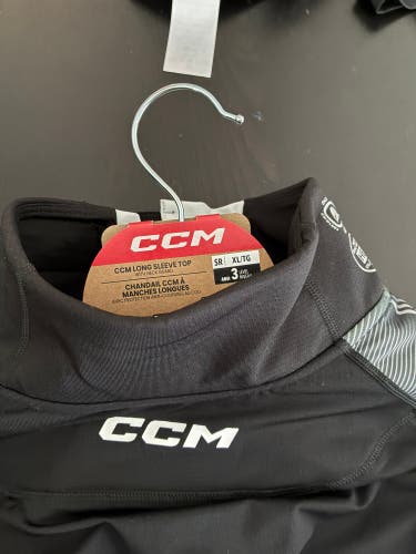 Black CCM Compression (New) with Neck Guard