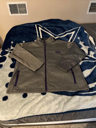 NCAA TCU Horned Frog Full Zip Up jacket size XL