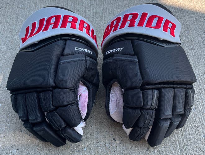 Adirondack Thunder ECHL Warrior Covert Pro Gloves 14" Pro Stock (Used)