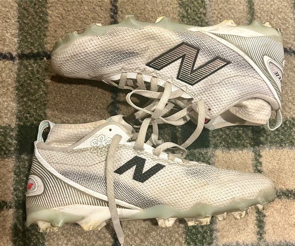White Men's Size M 12.0 New Balance Freeze Mid Top Molded lacrosse Cleats NEW BALANCE FREEZELX 5 MID