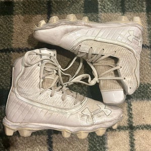 Men's Size M 7.0 UnderArmour Lacrosse highlight high top cleats