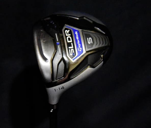 TAYLORMADE SLDR S MINI DRIVER LOFT 14, SHAFT 43.5 IN, STIFF FLEX, LEFT HANDED