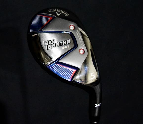 CALLAWAY BIG BERTHA B21 5 HYBRID LOFT 24, SHAFT 40IN, REGULAR FLEX, RIGHT HANDED