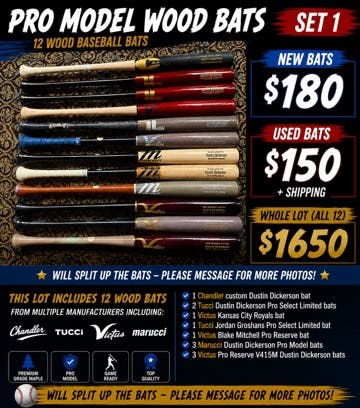 Custom Wood bats 33.5”