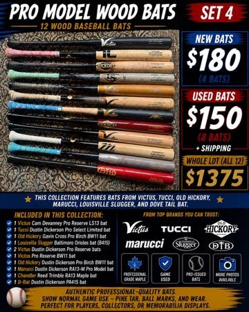Custom Wood Bats 33.5”