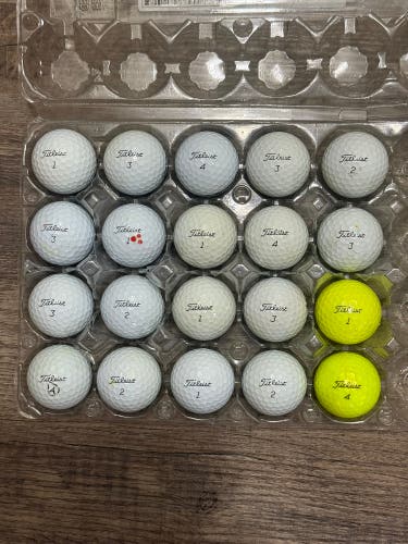 20 Titleist AVX Golf Balls - 4A Good Condition