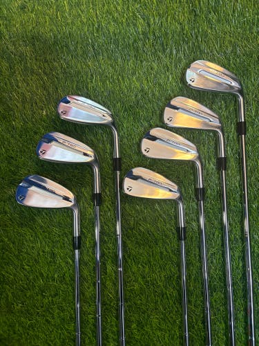 Men's 2025 TaylorMade p790 Right Handed Iron Set Stiff Flex Steel Shaft (New)