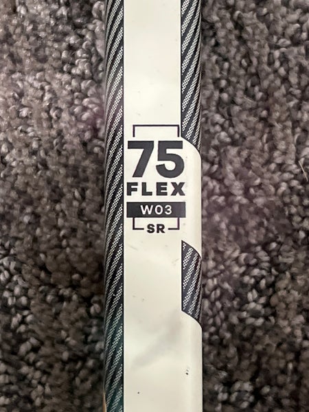 BROKEN Senior Warrior Novium Pro Left Hand Hockey Stick 75 Flex