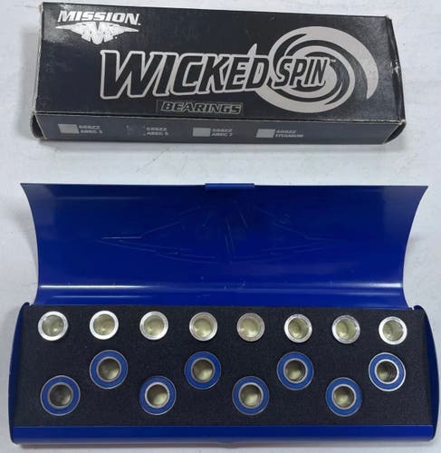 Mission Wicked Spin Roller Hockey Inline Skates 688ZZ micro bearings + spacers kit [ 24 piece kit ]