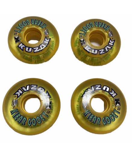 KUZAK Klear Gooey (4) pack 68.5mm 78A Inline Roller Hockey Wheels VTG NOS PBH RHI