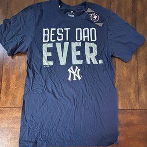 New York Yankees MLB Tee T-Shirt Best Dad Men's Size Small Fanatics NWT