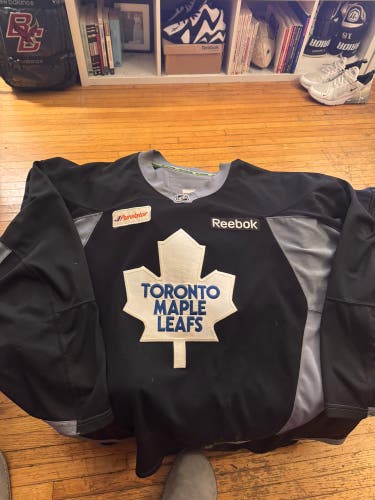 Reebok Pro Stock Toronto Maple Leafs Practice Jersey - Made in Canada, 58+ Goalie