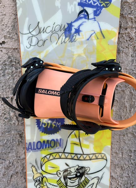 151cm Salomon Sanchez Snowboard With Salomon Rhythm Bindings