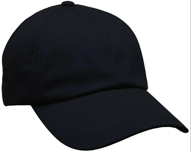 Black Adult Unisex One Size Fits All Hat (New)