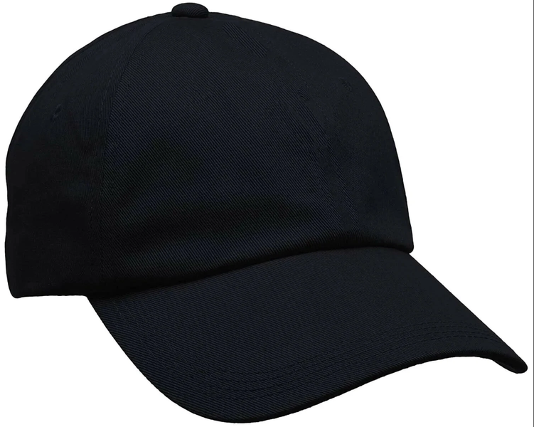 Black Adult Unisex One Size Fits All Hat (New)