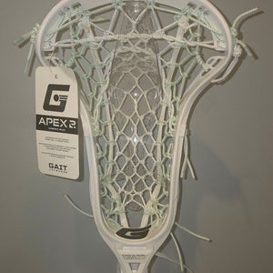 NEW GAIT APEX 2 Women’s Head WHITE/LT GREEN PreStrung from Gait